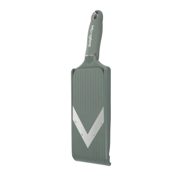 Microplane nastavitelný V kráječ mandolina, zelený