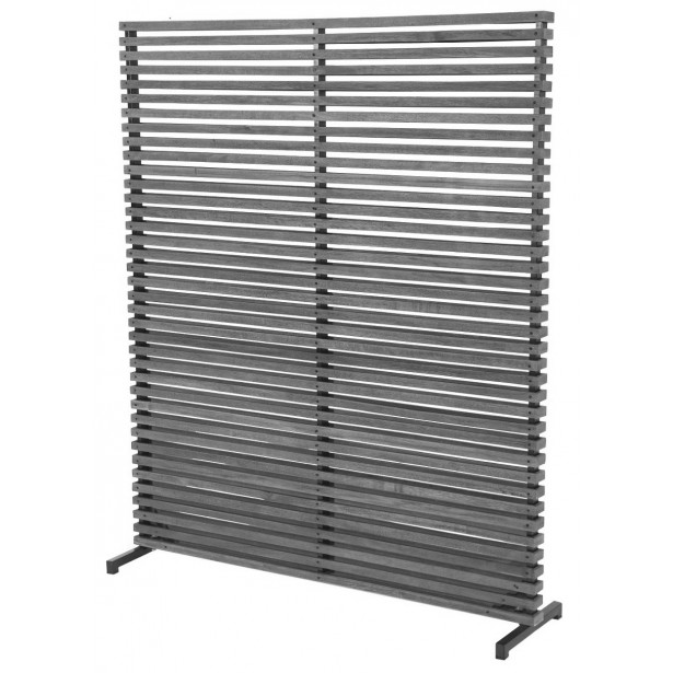 Dřevěný paravan Divider - šedý