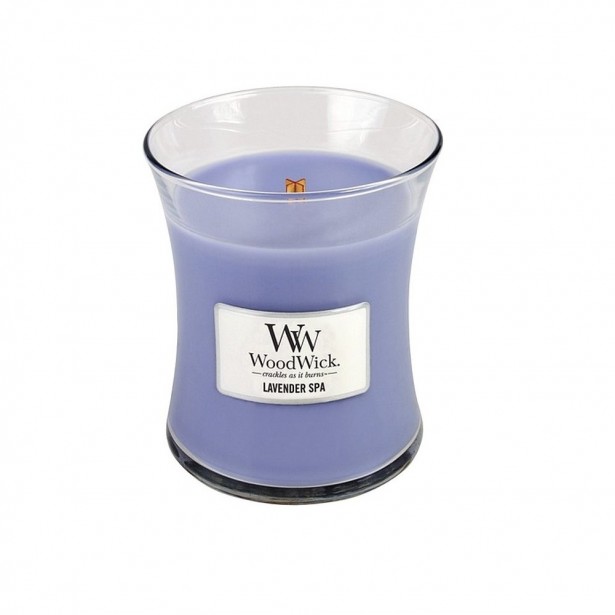 Vonná svíčka WoodWick střední - Lavender Spa
