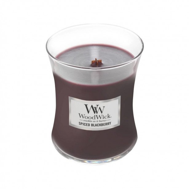 Vonná svíčka WoodWick střední - Spiced Blackberry