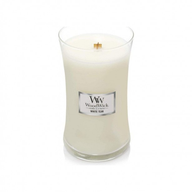 Vonná svíčka WoodWick velká - White Teak