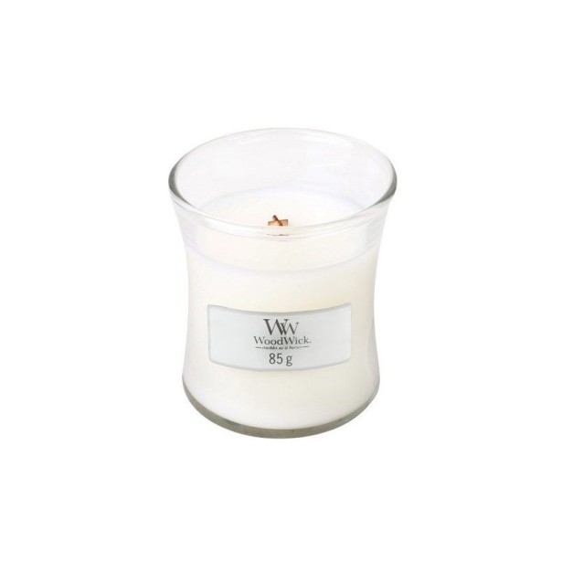 Vonná svíčka WoodWick malá - White Teak