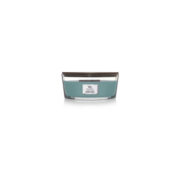 Vonná svíčka WoodWick Loď - Evergreen Cashmere