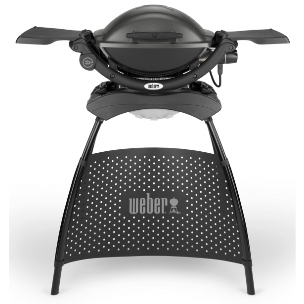 Elektrický gril Weber Q 1400 Stand - tmavošedý (Dark Grey)