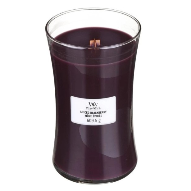 Vonná svíčka WoodWick velká - Spiced Blackberry