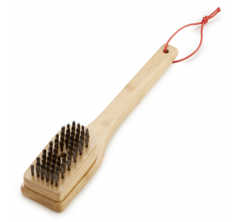 Grilovací kartáč s bambusovou rukojetí - 30 cm