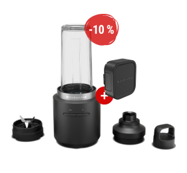 Bezdrátový osobní blender KitchenAid 5KSBR256BM GO, s baterií