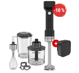 KitchenAid bezdrátový tyčový mixér s příslušenstvím 5KHBRV75 GO, s baterií