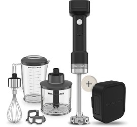 KitchenAid bezdrátový tyčový mixér s příslušenstvím 5KHBRV75 GO, s baterií