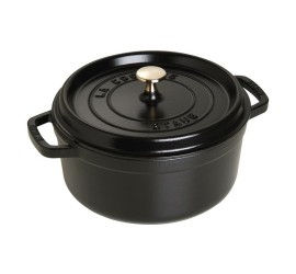 Litinový hrnec Staub 26 cm, černý