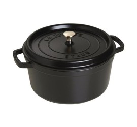 Litinový hrnec Staub 28 cm, černý