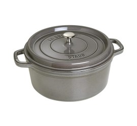 Litinový hrnec Staub 28 cm, šedý