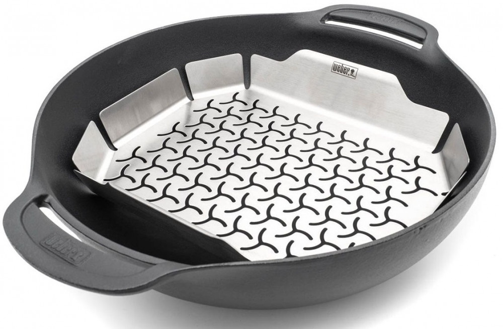 Wok pánev a sada pro Weber Gourmet BBQ System
