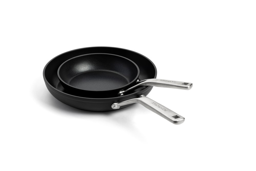 Sada 2 pánví KitchenAid Forged Hardened Aluminium - 20 + 28 cm