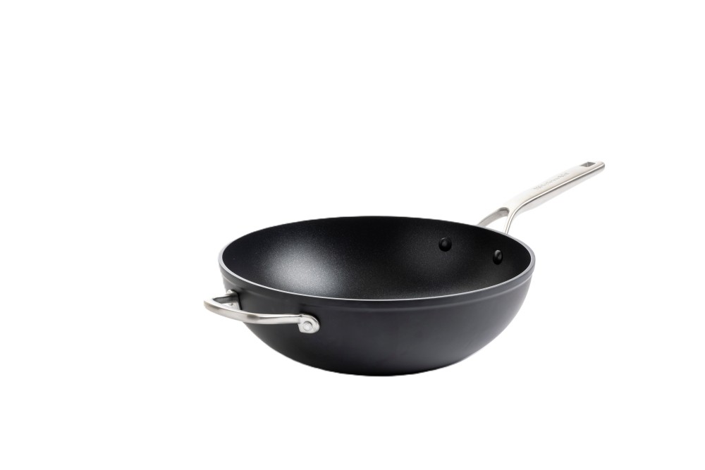 Pánev Wok KitchenAid Forged Hardened Aluminium - 30 cm